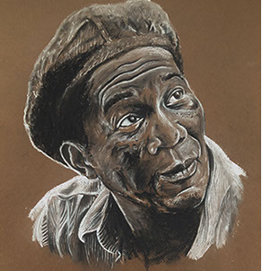 Morgan Freeman shawshank redemption pastel original